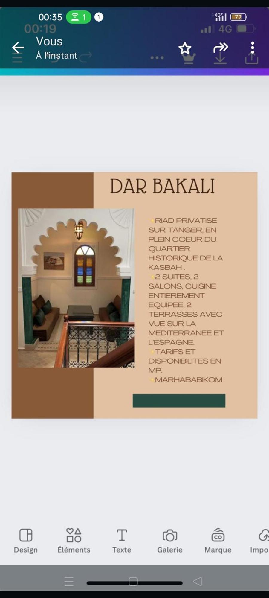 Riad Bkl Luxury Dar Baroud Tanger Eksteriør bilde